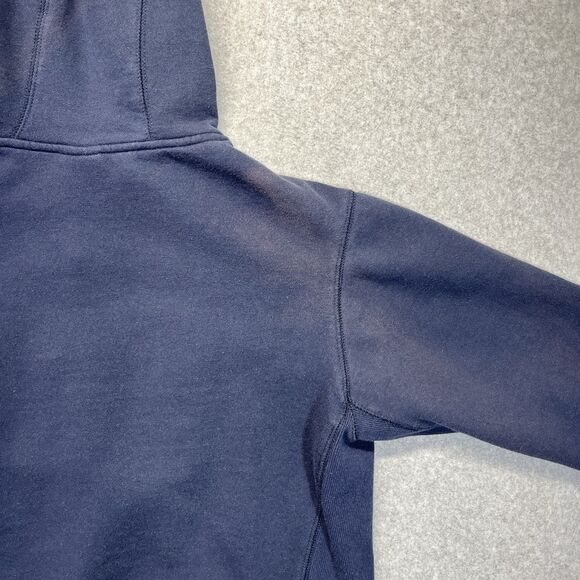 Russell Athletic Men’s Large Blue Hoodie Raised Logo Old Style Vintage Faded - Picture 5 of 12